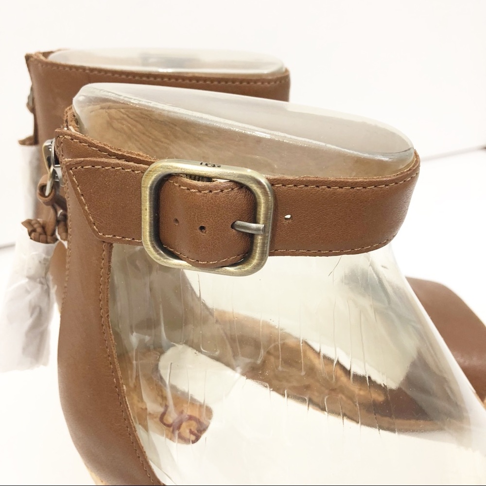 Ugg Zoe Wedge Sandal Brown Wedge Sandal - Picture 7 of 7